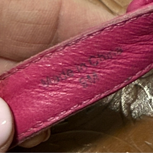 Kate Spade Fuchsia Leather Sandals Women’s Size 9M - Picture 6 of 13